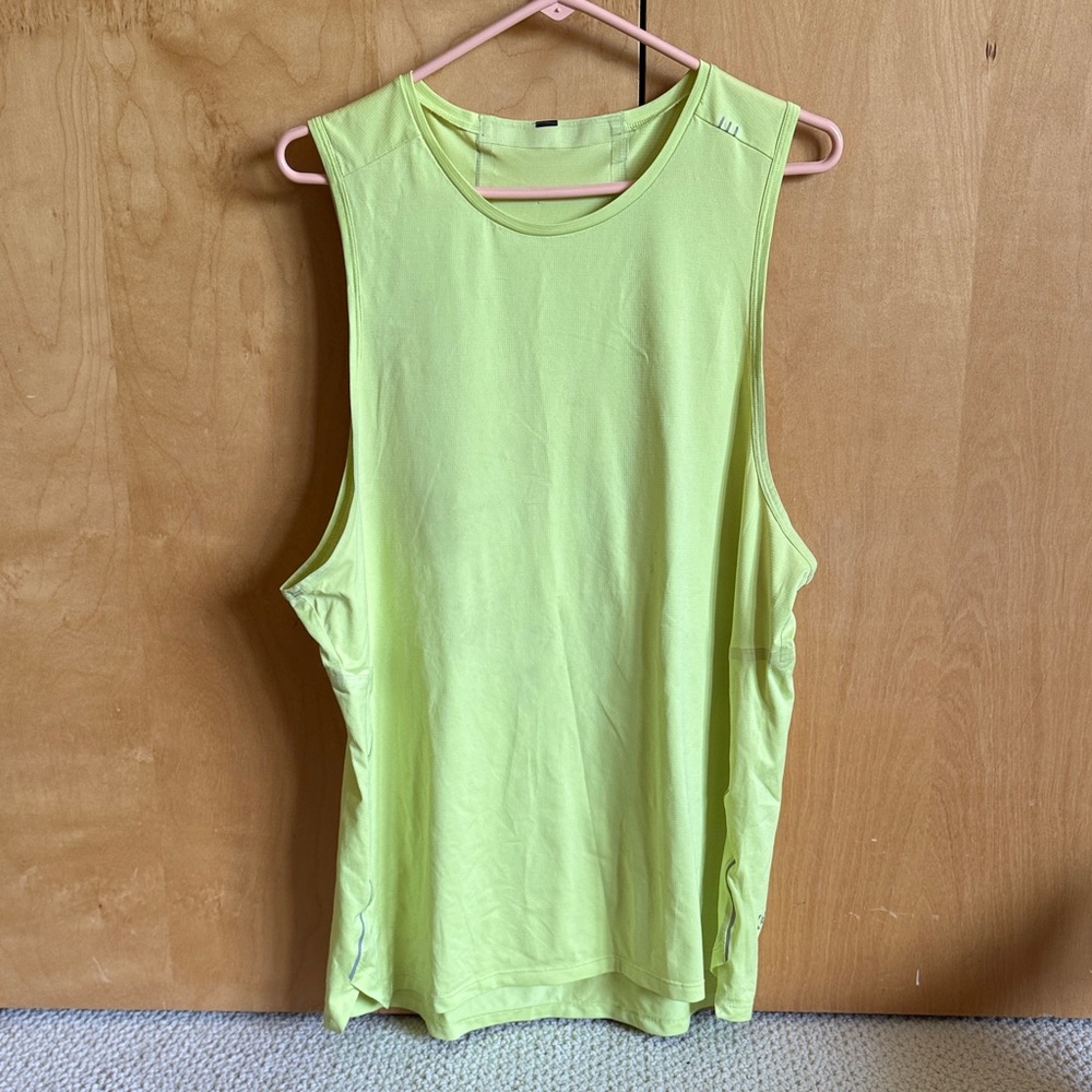 Lululemon Athletica Lime Green Men's Tank Top